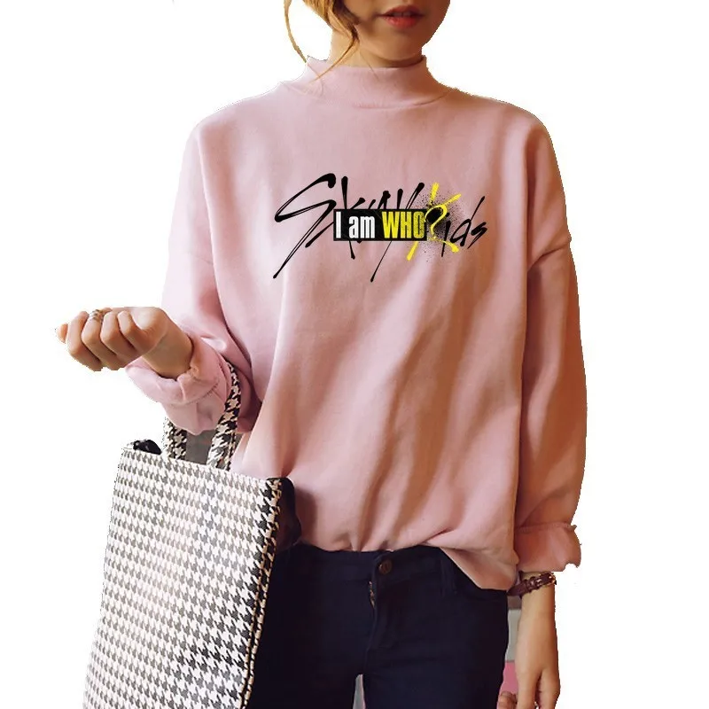 

2019 Stray Kids who I Am fans Fashion Warm Hoodies Cool Warm Fans Long Sleeve Sweatshirts Hoodies Women female Clothes