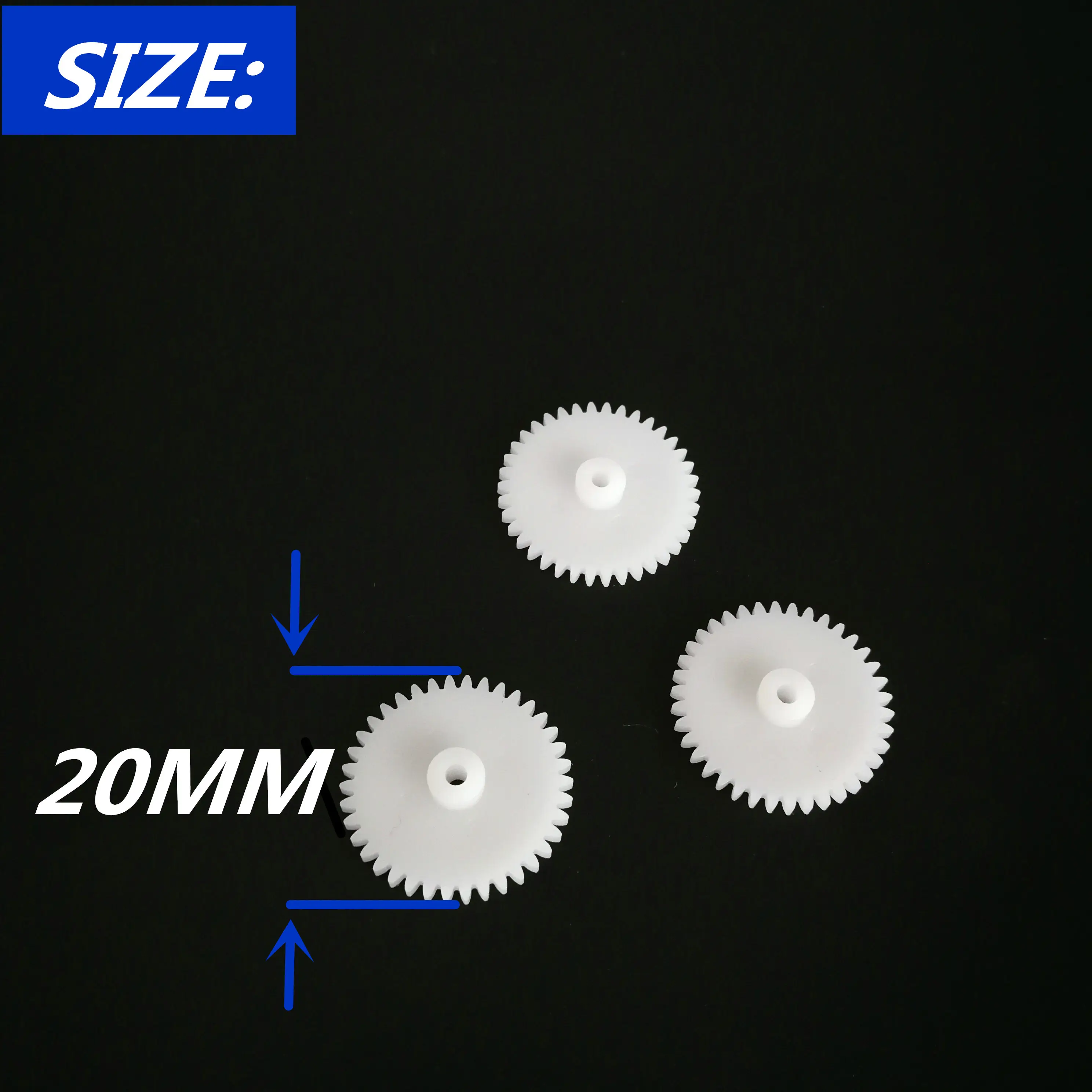 30 шт. 38-2A 0,5 Modulus 9 зубьев пластиковое зубчатое колесо для 2 мм Двигатель игрушечной машинки вал Мини пластиковое моторное вал высокого качества игрушечное снаряжение