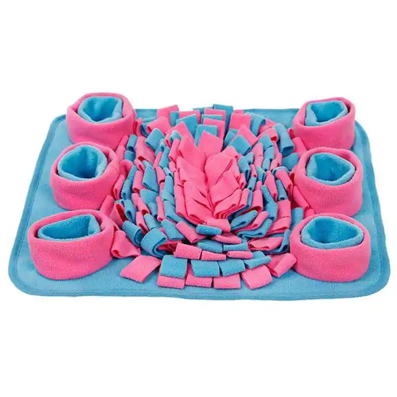 

Dog Snuffle Feeding Mat Washable Pet Training Mat Sniffing Soft Fleece Pad For Dogs Cats Stress Interactive Toys Anti Slip Mat