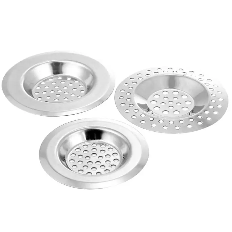 

Stainless Steel Dish Basin Sink Strainer Kitchen Sink Filter Bathroom Prevent Blockage Hair Catcher Floor Cover Drain Basin Drai