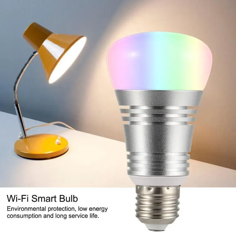 

11W RGBW LED WiFi Smart E27 Light Bulb AC85-265V Dimmable Change Color Phone Remote Control Lamp