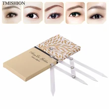 1 шт. брови тату формовочный измеритель микроблейдинг позиционирование акриловый трафарет линейка макияж мера Регулируемый инструмент