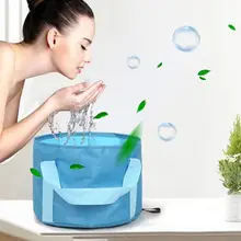 Открытый портативный складной мыть кемпинг водонепроницаемый складной бассейн стиральная сумка ведро