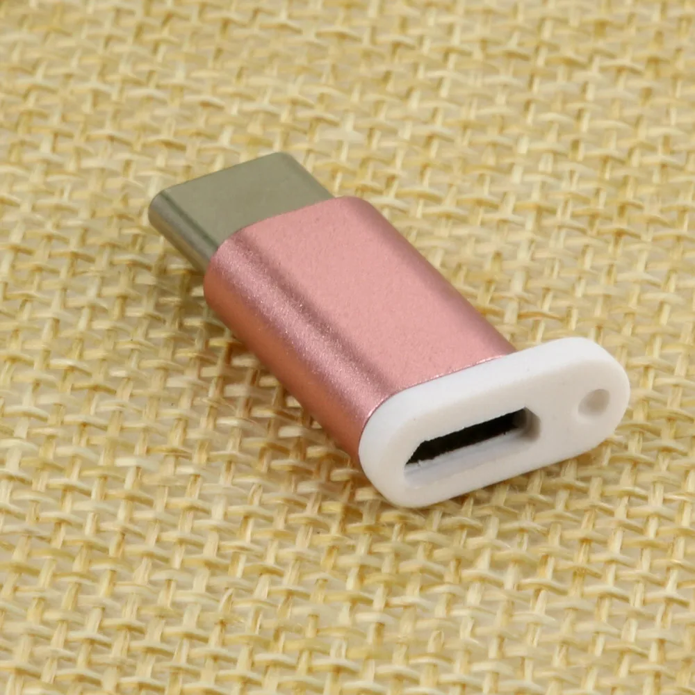 Random color USB-C Type-C to Micro USB data charging adapter for iphone xr one plus 6 iphone x oppo one plus ugreen