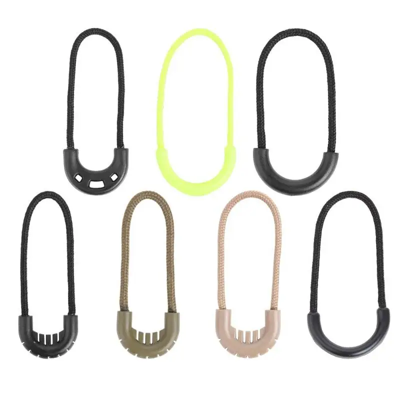 

10pcs/pack Multifunction Outdoor EDC Camping Anti-theft Zipper Tail Rope