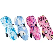 Перчатки детские мальчики девочки сноуборд перчатки снегоход мотоциклетные рукавицы зимние ветрозащитные непромокаемые зимние перчатки унисекс