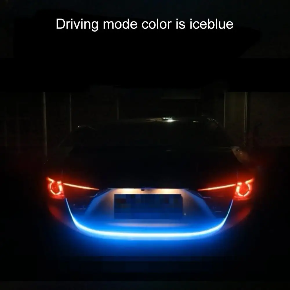 

Auto Car Styling Turn Signal Amber Flow Led strip trunk Tail Light Ice Blue LED DRL daytime running light RED Brake Light