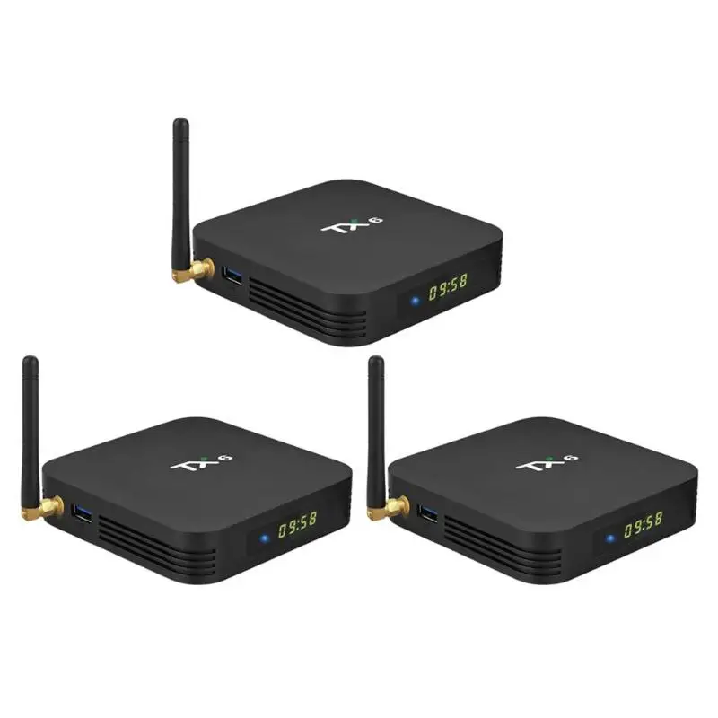 TX6 Android 9 0 Смарт ТВ коробка Allwinner H6 четырехъядерный 2 4G + 5G WiFi BT 4 1 телеприставка 4K H.265