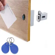 Nuevo-Invisible oculta RFID libre apertura inteligente Sensor armario cerradura armario guardarropa cajón del Gabinete Zapatero cerradura de puerta Electroni