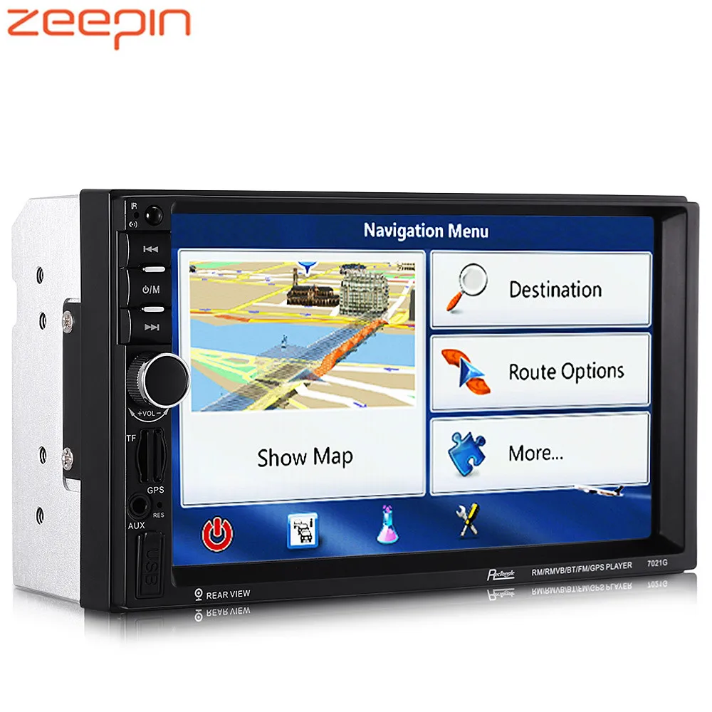Распродажа! 7021 г 7 дюймов автомобиль умная система gps Bluetooth FM HD экран 2 Din