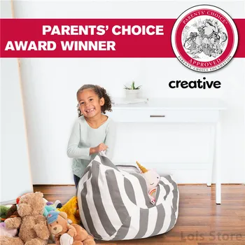 

Wholesale 20pcs/lot Stuffed Animal Bag Storage Bean Bag Children Play Toys Organizer Canvas Bag Stuff 'n Sit Shipping Fast