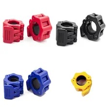 25 мм гантели воротник ABS пластик гантели зажимы замок бар штанги воротник замок тренажерный зал тяжелая атлетика мускулатура тренировочные аксессуары