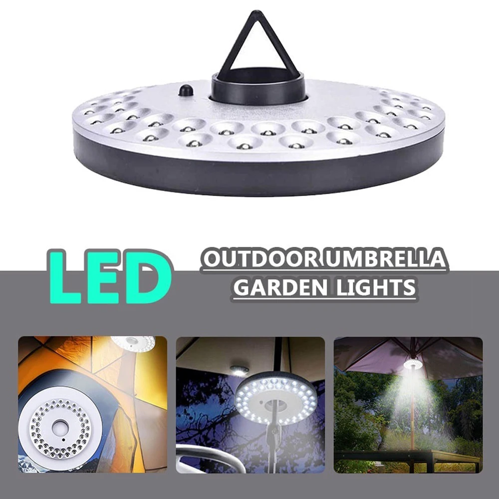 

48LED Lights Emergency Lamps Outdoor Light Garden LED Patio Lamp Umbrella Lights Practical Portable Lantern Garden LED Bulb