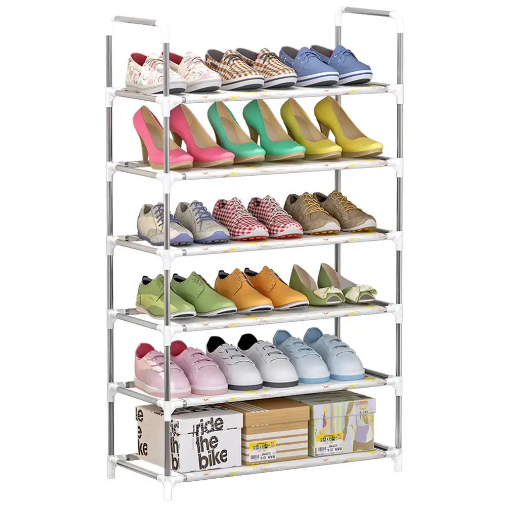 4 Tier 5 Tier 6 Tier Storage Shoe Rack Shoe Tower Shelf Storage Organizer Cabinet Stackable Shelves Holds 18 Pairs Of Shoes Shoe Racks Organizers Aliexpress