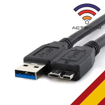

ACTECOM Cable Micro USB 3.0 Disco Duro HD WD HP Toshiba Samsung Galaxy S5 Note