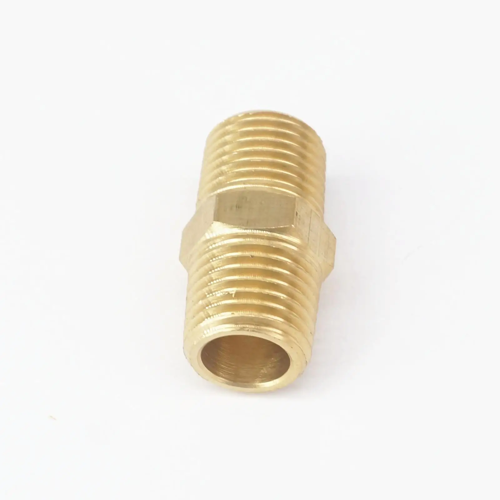1/8" x 1/4" NPT machined Male Brass Hex Nipple Reducer pipe fitting FA214 791674909149 25 