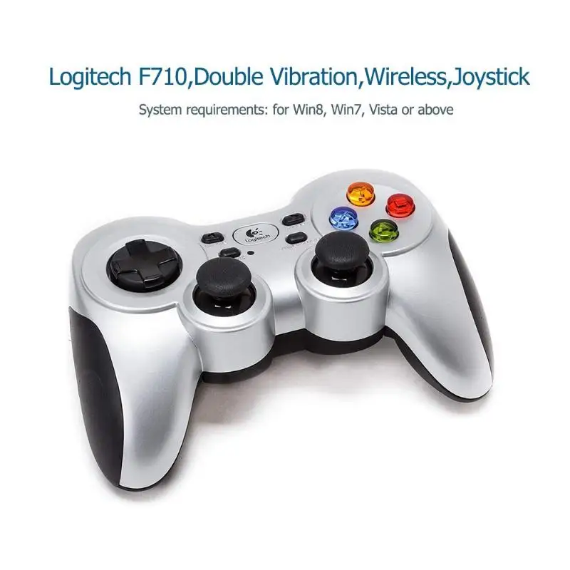 

Logitech F710 Double Vibration 2.4G Wireless Gamepad Joystick Joypad Game Handle Controller for Football Arcade Games