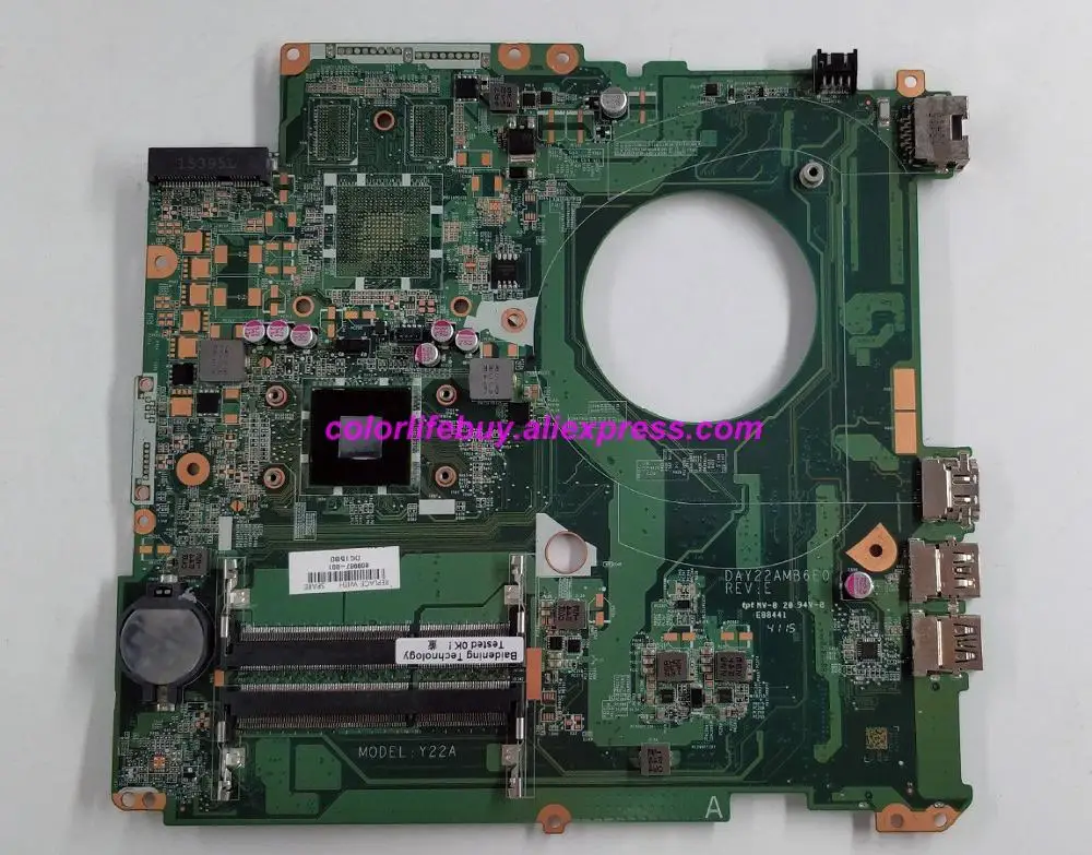 

Genuine 809987-001 809987-501 UMA A76M A6-6310 DAY22AMB6E0 Laptop Motherboard Mainboard for HP 17-P Series 17Z-P000 NoteBook PC