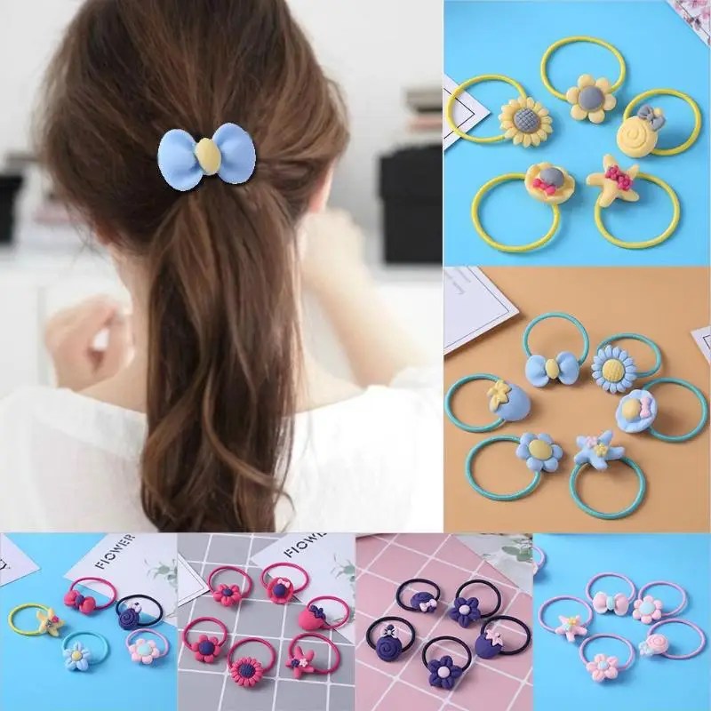 

40pcs Girls Cute Elastic Hair Bands Fashion Headwear Rubber Bands Headbands Hair Accessories For Girls Gift