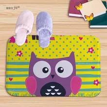 Cartoon owls Stars printed Bath Kitchen Floor Door Bedroom Mats Carpet Non-Slip kids lovely cute animals Home Rugs 40x60cm
