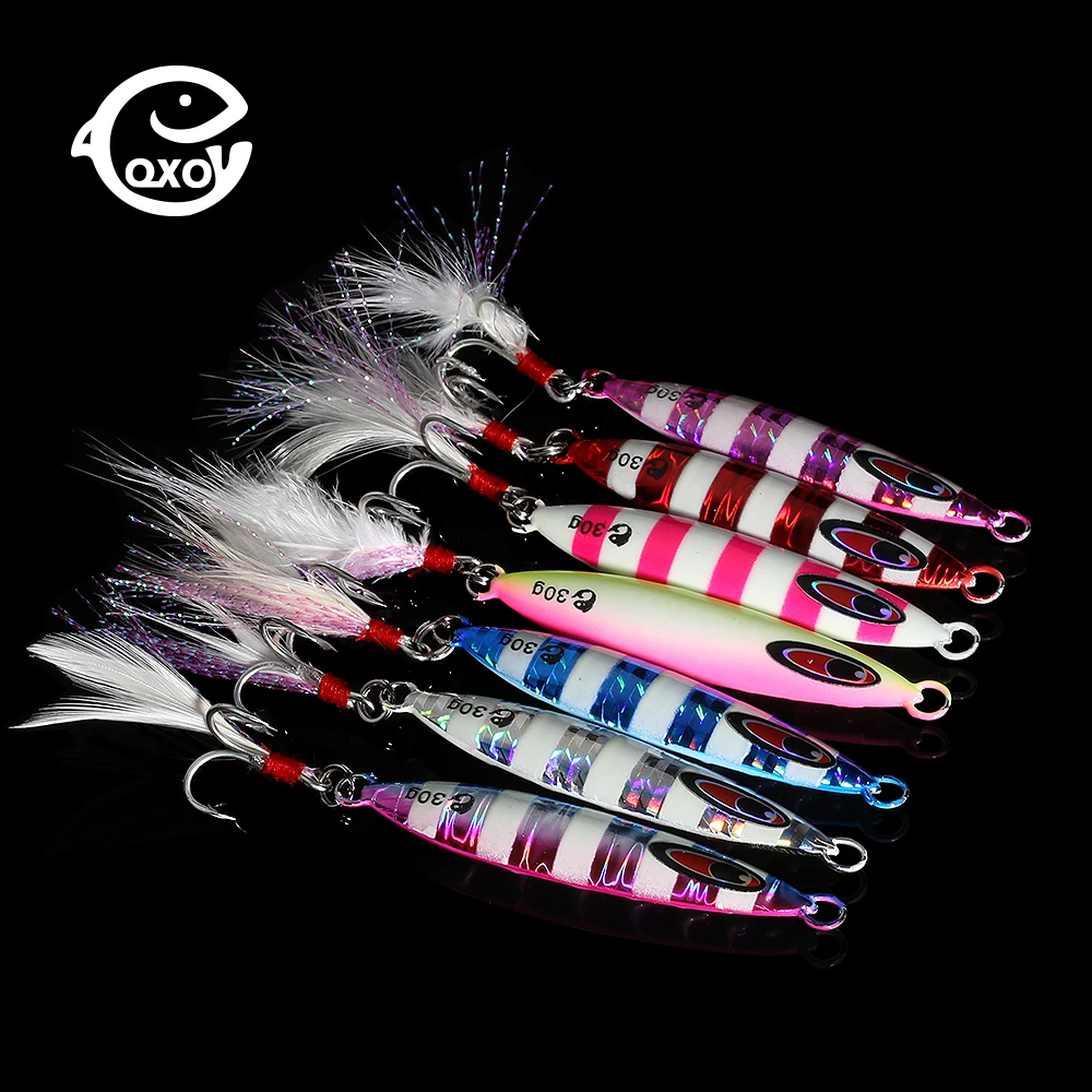 

QXO VIB Fishing Lures Metal Jig 20 30 40g Fishing Goods For Fishing Spoon Winter Octopus Jigging Lure Hard Ice Spinners Bait
