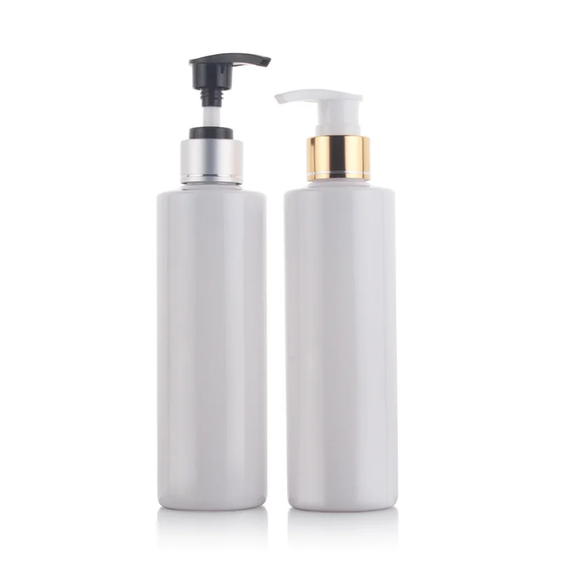 

30pcs/lot 250ml PET Lotion Pump Bottle white Plastic Cosmetic Container Empty Shampoo Sub-bottling,Essential Oil Bottle