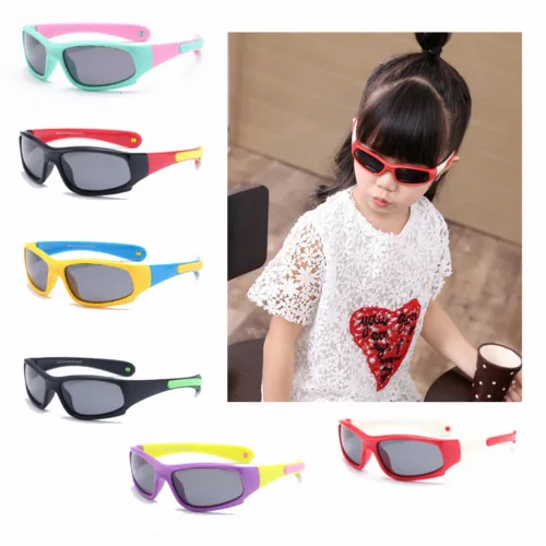 

Silicone children's sunglasses Children Baby Cycle Sports Cute Hard Sun Glasses Eye protection