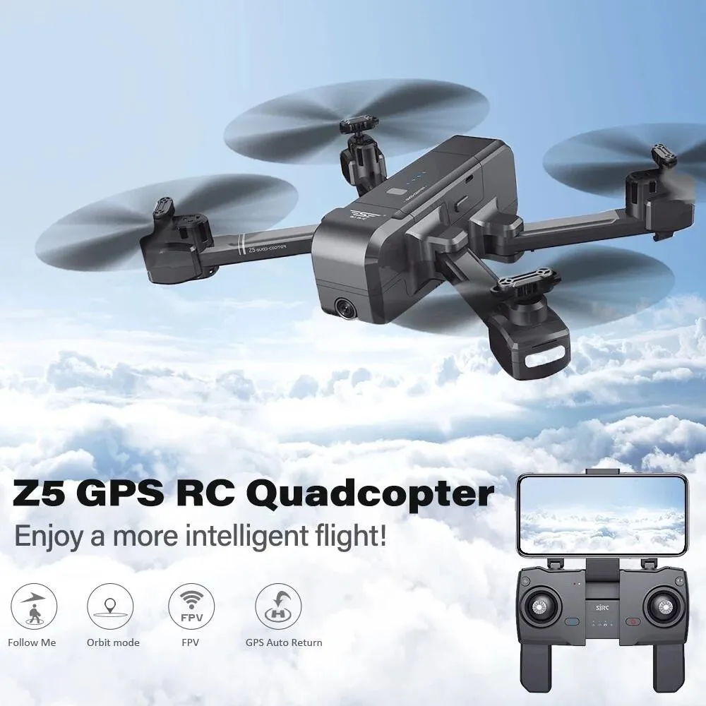 SJRC Z5 Wifi FPV с широкоугольной HD камерой высокой фиксации Mode1080P камера двойной GPS