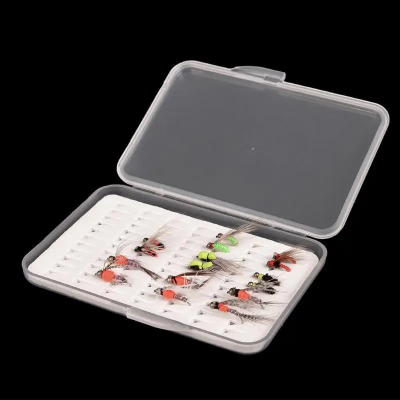 

Portable Waterproof Fishing Tackle Boxes Fly Fishing Lure Bait Trout Flies Storage Box Case Container Organizer Pouch Pesca Isca
