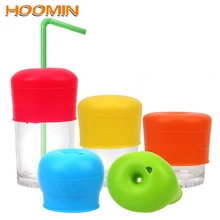 HOOMIN силиконовая крышка чашки стеклянная посуда крышка Анти-Переливающаяся Сиппи чашки соломенные крышки Кофе Чайные крышки для чашек посуда для напитков кухонные аксессуары