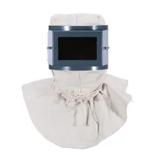 Белая защитная маска пескоструйная крышка Пыленепроницаемая краска Промышленная пыль полная лицевая Шлифовальная головка Защитная шаль Крышка маска DFS039