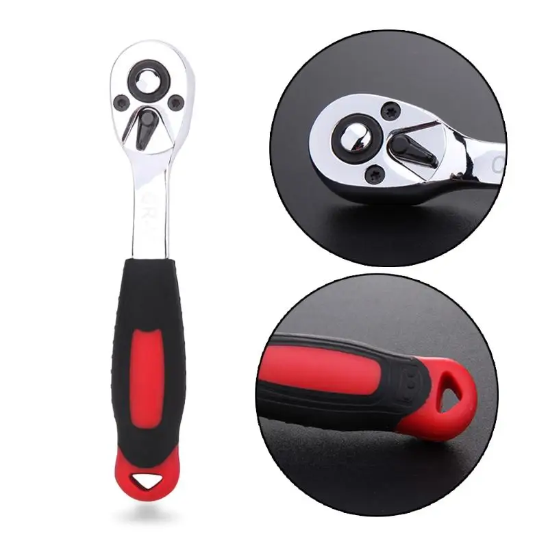 

1/4" High Ratchet Torque Wrench for Socket 72 Teeth Cr-V Quick Release Square Head Spanner Socket Universial Car Repair Tools