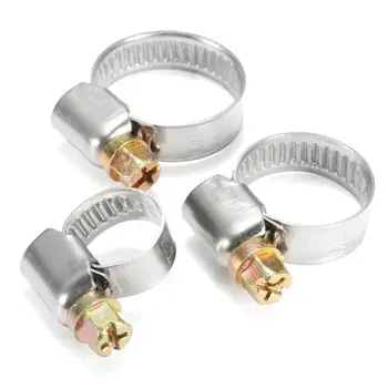 

MTGATHER Pipe Clamps Genuine Jubilee Stainless Steel Hose Clips Fuel Hose Pipe Clamps Worm Drive Durable Anti-oxidation Best