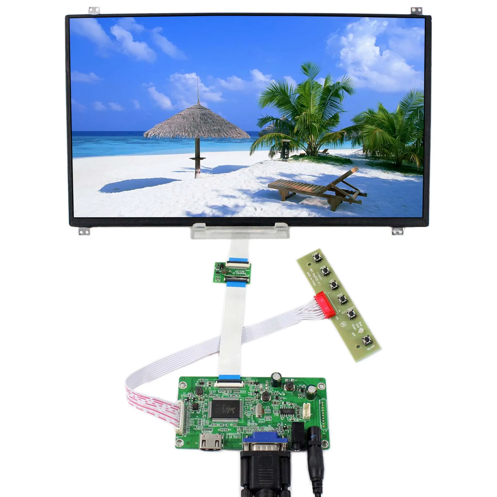 Плата контроллера HD MI VGA Audio LCD VS-RTD2556HV-V1 с экраном 13 3 дюйма N133HSE-EB2 1920x1080 EDP IPS |