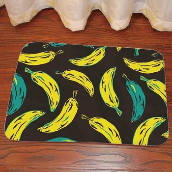 

Creative banana art printing 40x60cm Doormat Entrance carpet Floor Mat kitchen Rug Indoor/Bathroom anti-slip carpets door mats