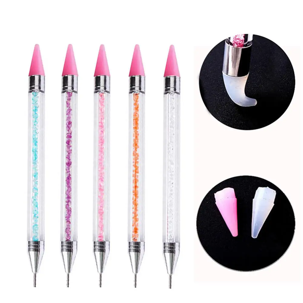 

XY Fancy Dual-ended Nail Dotting Pen Crystal Painting Drawing Pen Manicure Nail Art Tool Random Color