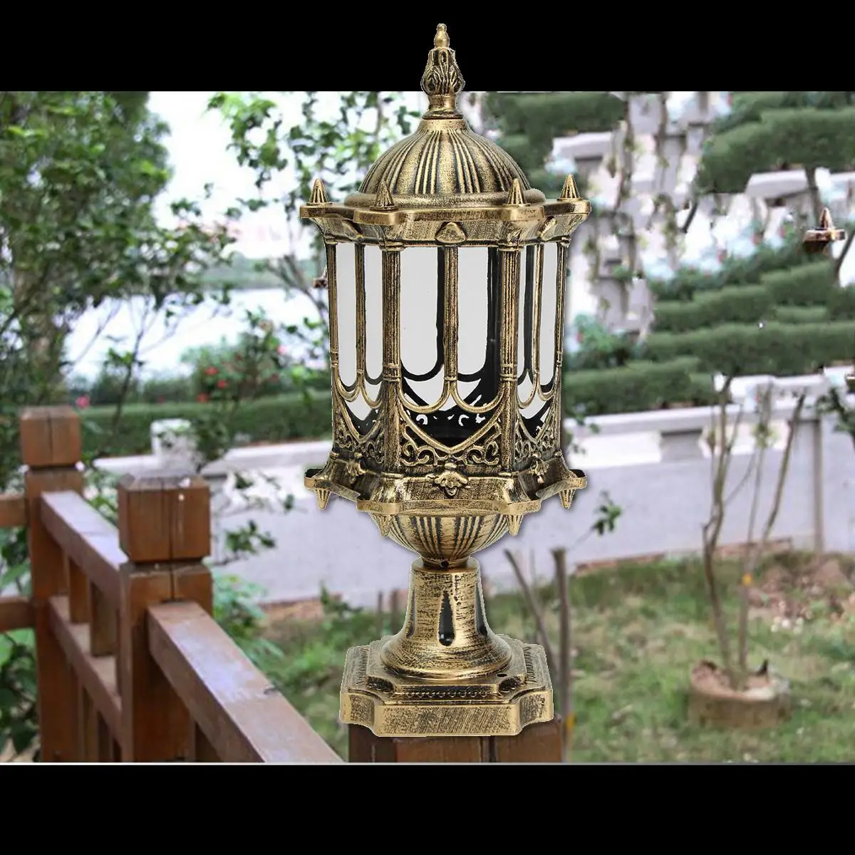 Garden Outdoor Wall Light Porch Lamp Post Lantern Pillar Lamp Walkway Lighting Balcony Aisle Lights Yard Patio Decoration