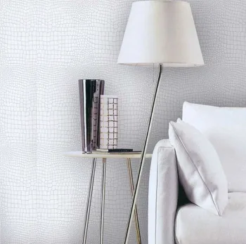 

Modern Deep Crocodile Skin Embossed Vinyl Wallpaper Brown Grey Beige 3d Stereoscopic Wallpaper Roll Bedroom Living Room Backdrop