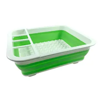 

New Folding Plate Draining Rack Dish Storage Rack Kitchen Accessories Dish Drying Rack Kitchen Organizer