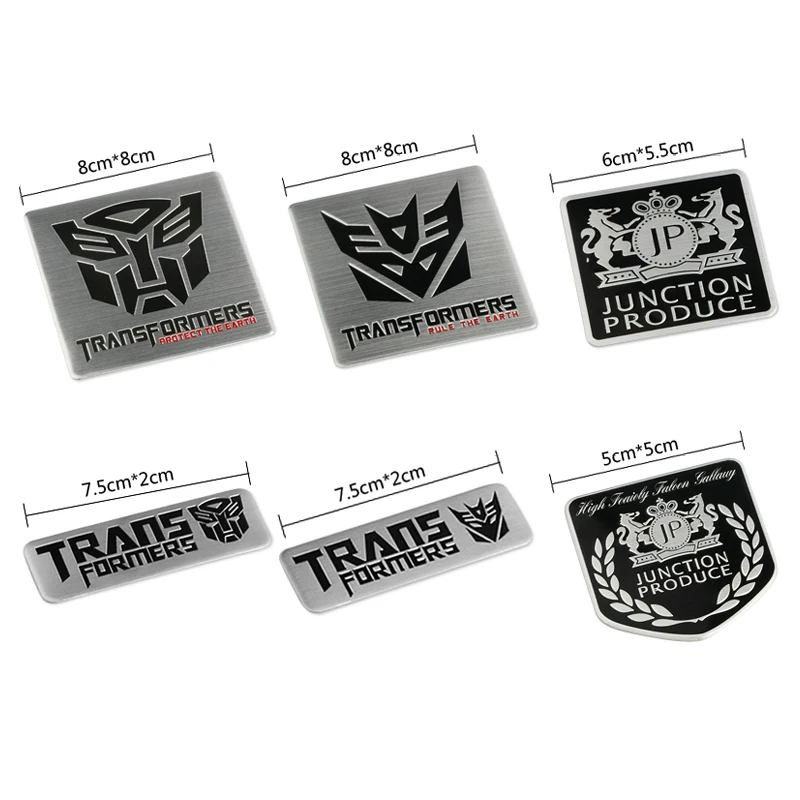 

Newest 3d Car Sticker Metal Transformers For Car Auto Logo Window Tail Car Body Decoration Car-Styling