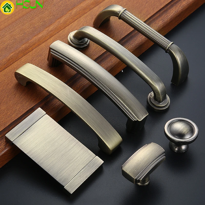 

1 pc Bronze Furniture Knobs Cabinet Knobs and Handles Simple Kitchen Handles Drawer Pulls Door Handles