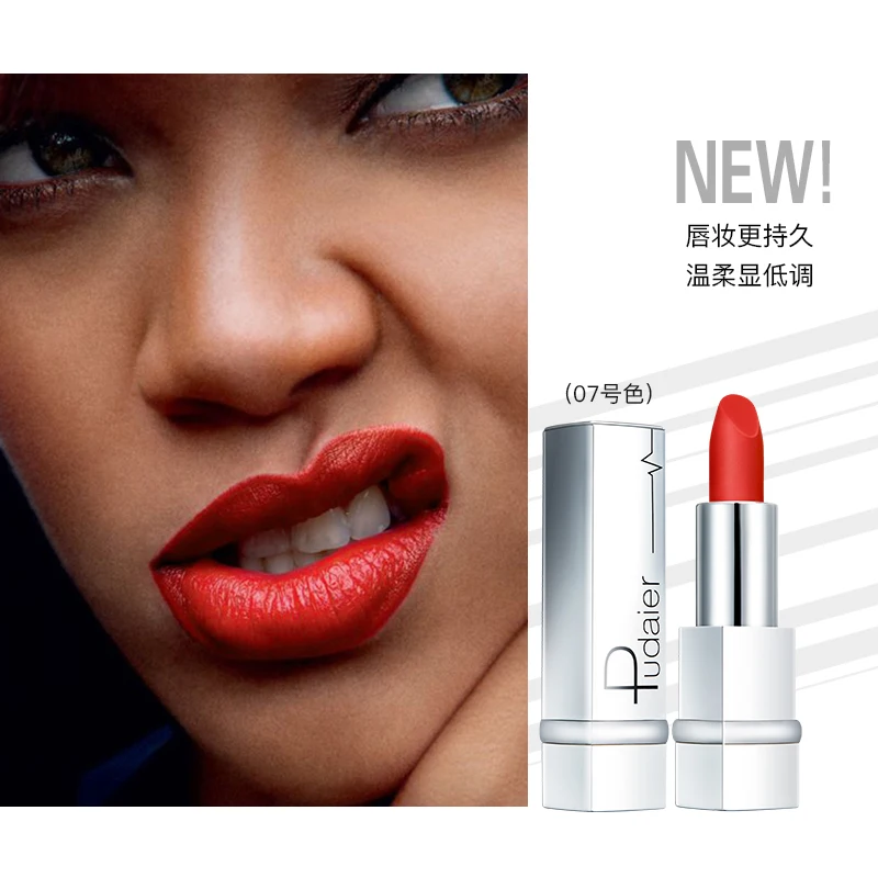 

Sexy Red Velvet Matte Lipstick Natural Color Rich Cosmetic Makeup for Women Long Lasting Tint Matt Lip Stick Batom Mate Batom