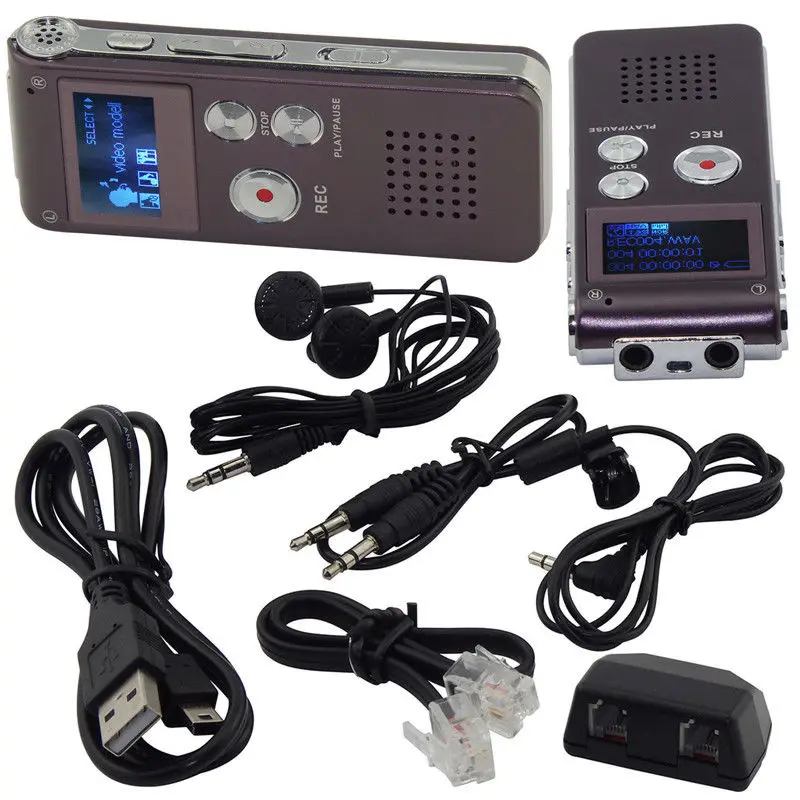 

Rechargeable 8GB Digital Audio/Sound/Voice MP3 Music Player USB