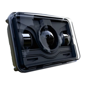 

4x6 Square Led Headlights With Daytime Running Lights High Low Beam Replacement For Ford Trucks Offrord 12V 24V 6000K