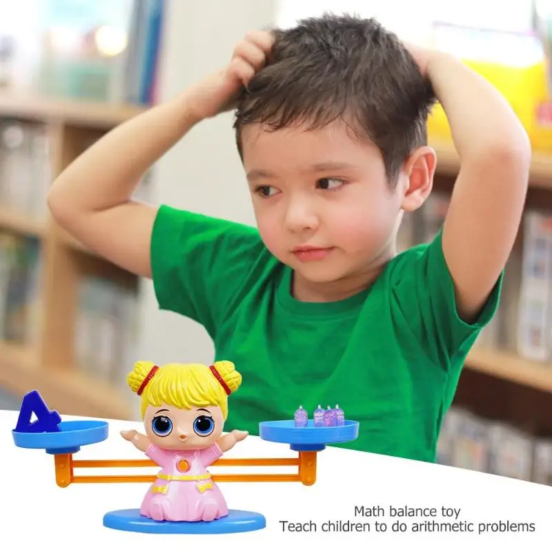

Number Animal Doll Math Balancing Scale Toy Balance Board Learning Game Educational Intellectual Baby Preschool Mathematic Toy