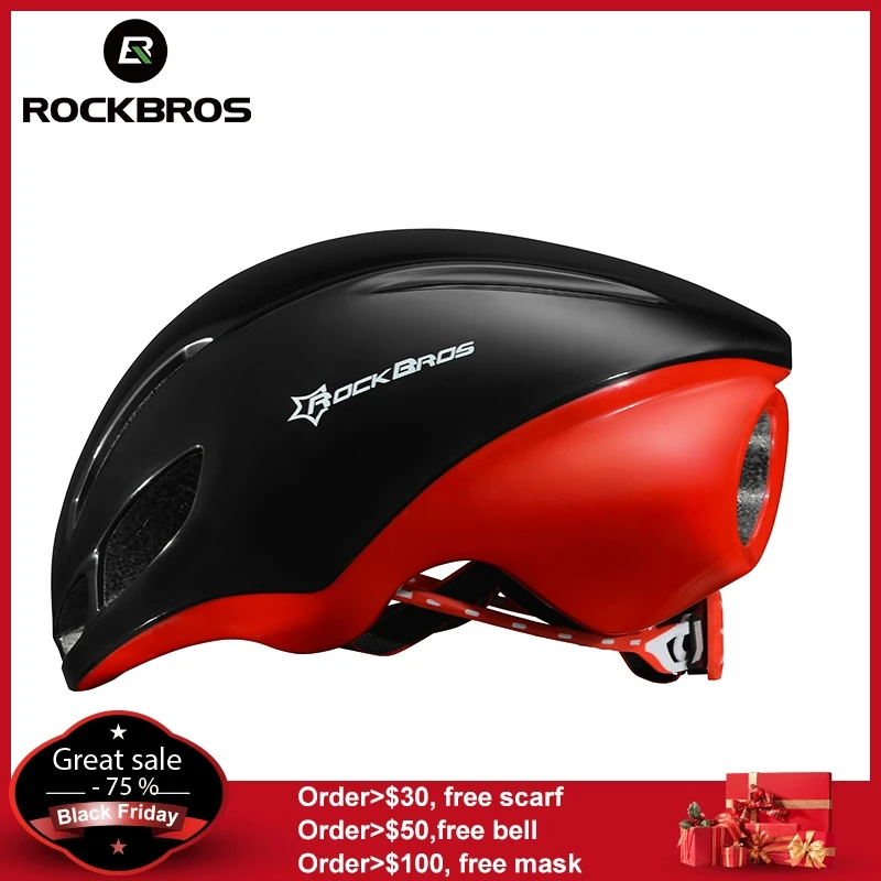 

RockBros Road Bike Jet-propelled Tail Ultralight Integrally-molded Helmet Women Men Cycling Ridig Bicycle EPS Breathable Helmets