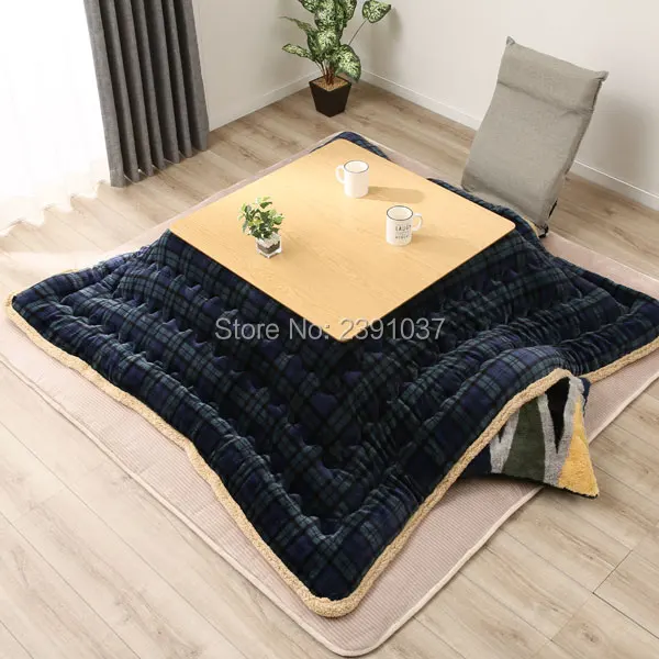 Baratos Envío gratis de Kotatsu sofá manta Patchwork estilo de algodón suave edredón japonés Mesa Kotatsu cubierta edredón 190 240 270