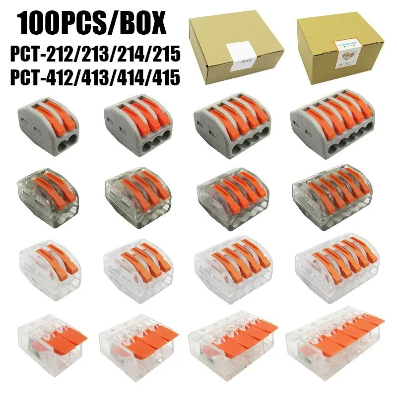 

Free Shipping (100pcs/box) WAGO mini fast wire Connectors,Universal Compact Wiring Connector,push-in Terminal Block PTC-221 222