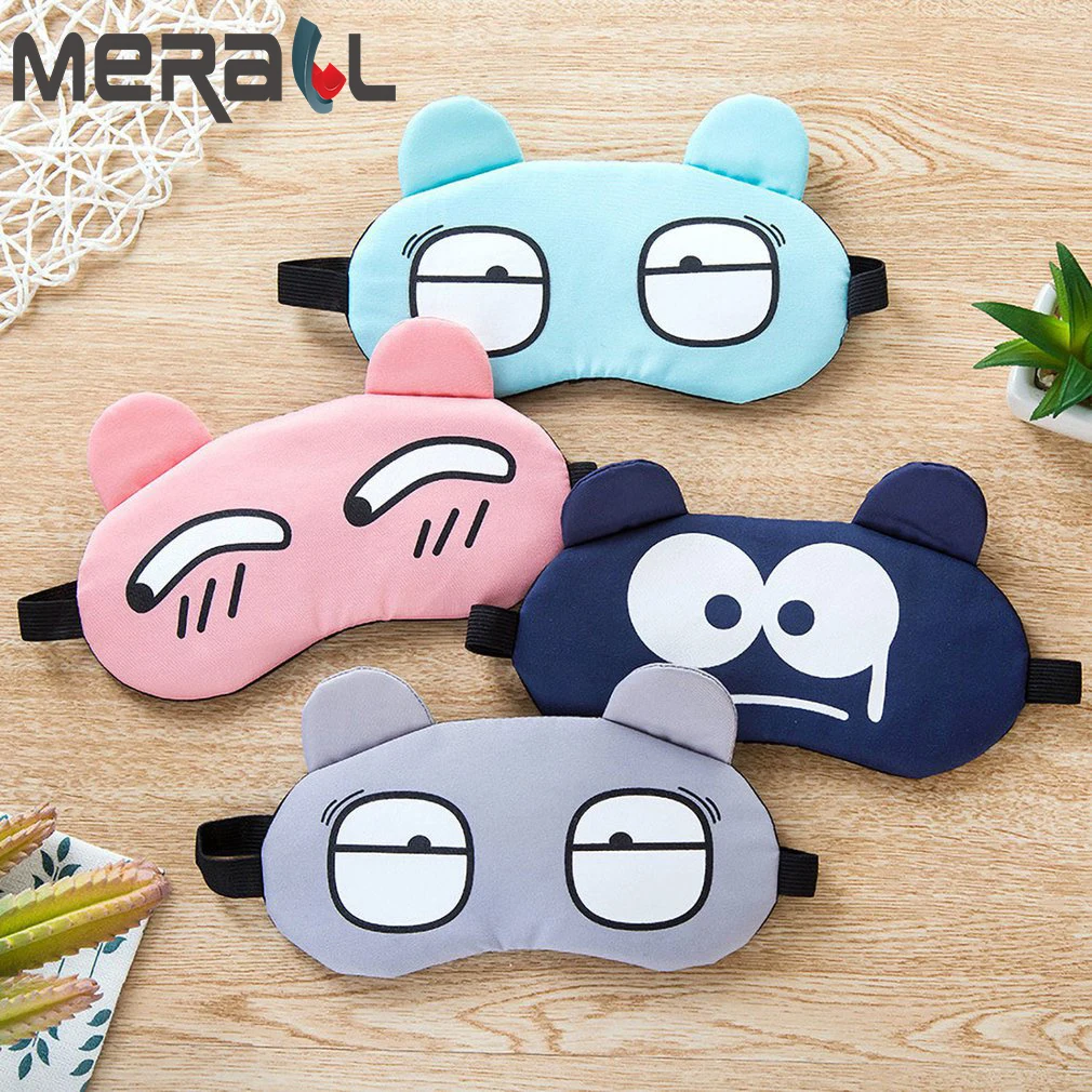 

Ice Eyeshade Sleep Mask Shading Breathable Goggles Men And Women Cute Expression Ice Pack Eye Protective Antifaz Para Dormir