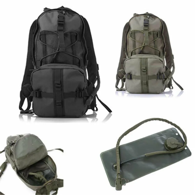 

NEW Large Capacity Hydration Pack Black Hydro Bag Backpack Hiking Backpack Army Green for choice